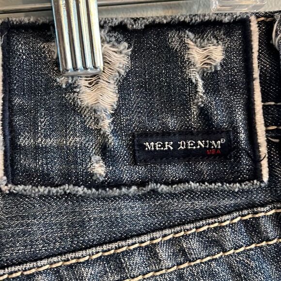 MEK Denim Men’s size W 40 denim jeans shorts Jorts baggy Skater - Picture 9 of 16